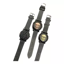 Relojes Pulsera Nuevo Modelo Negro Por 5 Unidades