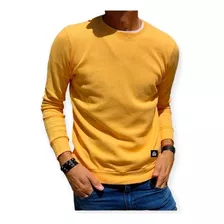 Sweater Hombre Clásico Cuello Redondo Ideal Media Estación