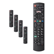 Kit 5 Controle Remoto Compatível Tv Panasonic Smart Led Lcd