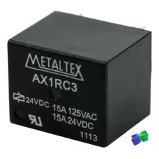 50pç - Rele - Ax1rc3 - 24vcc - 15a - Metaltex