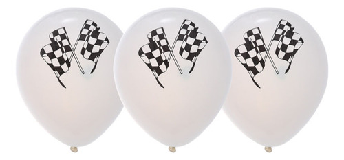 Globos De Ltex Biodegradables Con Banderas De Carreras A Cu Foto 10