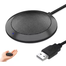 Micrófono Usb Hfuear Para Computadora, Condensador Omnidi...