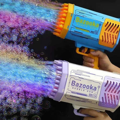 Bazooka, Pistola De Juguete Lanza Burbujas Para Niños