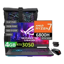 Asus Rog G15 R7-4800h 16gb 512sd Rtx3050 4gb Moch+ Mous+ Web