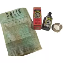 Frasco Perfumeiro Antigo Óleo Solin Lacrado Anos40 C/ Caixa