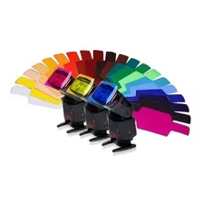 Gelatina Colorida P/ Flash Difusor 20 Cores Universal