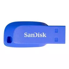 Pendrive Sandisk Cruzer Blade 16gb 2.0 Azul-elétrico