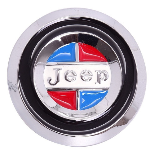 Logo Jeep Circular Rojo Y Azul 7,5cm De Dimetro. Foto 3
