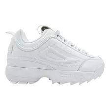 Fila Disruptor 2 Premium Para Caballero Color Blanco Blanco