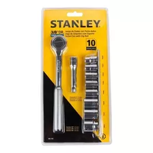 Juego De Dados O Copas Marca Stanley 3/8 10 Piezas Original