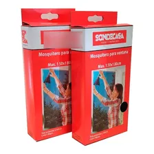 Mosquiteros Sondecasa Pack 2 Unid Velcro 1,80x1,50 Ventana