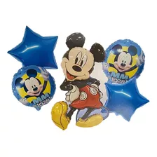 Set De 5 Globos Bouquet Micky Mouse Y Minnie 