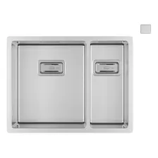 Cuba De Cozinha Deca Inox Dupla 570x440x201 Wish 55