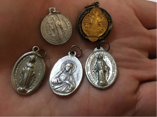 Dije Medalla Virgen Milagrosa Religiosas Hechas En Italia