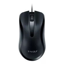 Mouse Con Cable Usb T-wolf V12 Negro 