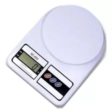 Balança Digital De Cozinha 10kg Controle De Dieta Fitness Capacidade Máxima 10 Kg Cor Branco