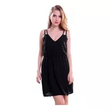 Vestido De Fiesta Negro Coctail Elegante Mujer Ropa Zapatos