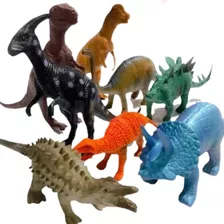 Dinossauro De Borracha 8 Pç Envio Imediato Valor De Atacado