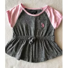 Vestido Bebé Us Polo Assn 12 Meses Algodón Y Poliéster (278)