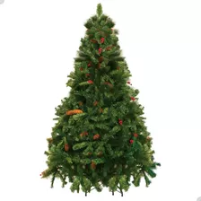 Árvore Natal Decorada Tradicional Alpina 120cm 260 Galhos