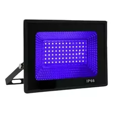 Refletor Led Ultravioleta Uv 150w Luz Negra Neon Bivolt Ip66 Cor Da Carcaça Preto 110v/220v