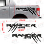 Vinil Sticker 3 Pzs Ford Ranger Garra 4x4 Lateral Caja Batea