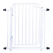 Grade 74/79 Cm Reforçada Segurança Porta Portão Pet Criança Cor Branco