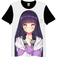 Camisa Camiseta Full 3d Bandana Naruto Anime Hinata Akatuki