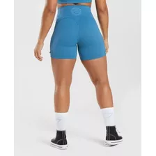 Gymshark Legacy Ruched Tight Shorts Lakeside Blue