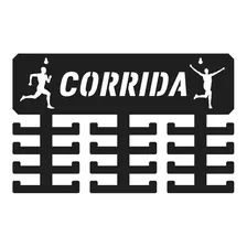 Expositor Porta Medalhas Corrida Masculino Preto 24 Suportes