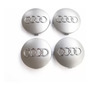 4 Tapas Centro D Rin Audi A4 A5 A6 A7 Q3 Q5 135mm Silver