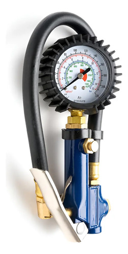 Medidor Inflador Neumaticos Con Manometro Bremen 220psi 6793