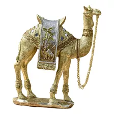 Estatueta De Camelo Ornamento De Mesa Resina Estátua Animal