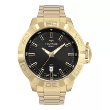 Relógio Masculino Technos Legacy Dourado Cor Do Fundo Preto