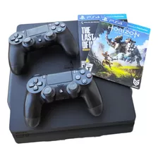 Ps4 Slim Videogame Playstation 4 3 Usado Ótimo Estado The Last Of Us Horizon