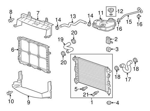 Radiador Para Chevrolet Aveo Con A/a Foto 4