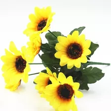 Girasol 22pcs Mini Girasol De Seda Artificial Flores 