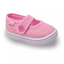 Sandalias Guillermina Hey Day Nena Glitter Velcro 197 