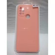 Motorola G30 G20 Carcasa Silicon Colores Con Felpa
