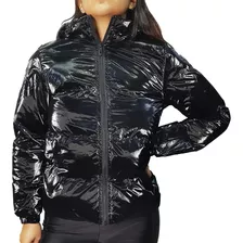 Ms Campera Mujer - Mily Con Capucha Black