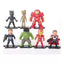  Avengers. Set 7 Figuras De Accion Juguete Infinite War
