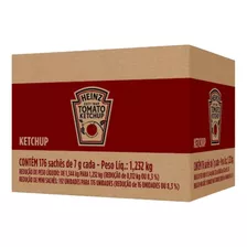 Ketchup Heinz - Catchup Caixa Com 176 Sachês De 7g Cada 