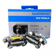 Pedal Clip Shimano Pd-m520 Sem Tacos Preto Mtb Original
