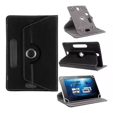 Funda Eco Cuero P/ Tablet 10¨¨ Universal 4 Agarres Giratoria