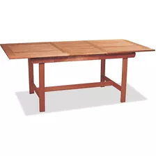 Mesa De Exterior Ecomadera Urugua-i De Madera Maciza De Eucaliptus Color Madera