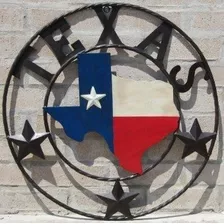 Ll Home Metal Texas Map Circle De Ll Home