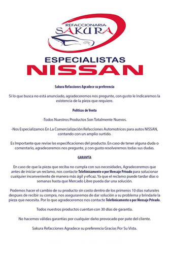 Jgo Birlos Seguridad Sentra Se-r 2007-2012 Nissan Foto 5