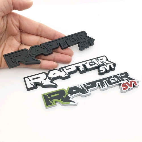 2* Emblema Raptor Svtmetal 3d De Metal Para Ford Ranger  Foto 3