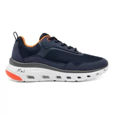 Sneaker Urbano Flexi Para Hombre Estilo 409802 Azul