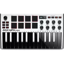 Akai Mpk Mini Mk3 Controlador Midi 25 Teclas Blanco